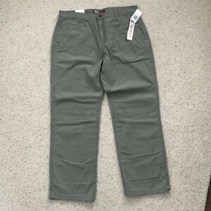 32 Degrees Flannel-lined Jeans, 38Wx32L, Green